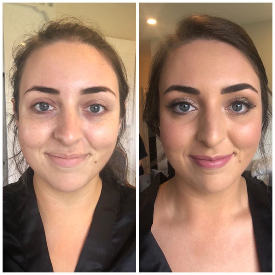 before and after makeup artist
